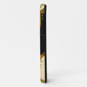 かわいらし茶色ヴィンテージフローラ花模様 Case-Mate iPhoneケース (裏面/左)