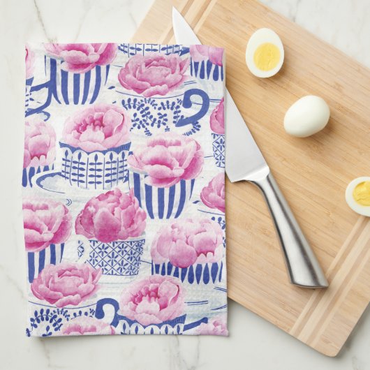 かわいらし茶 キッチンタオル (四つ折り)