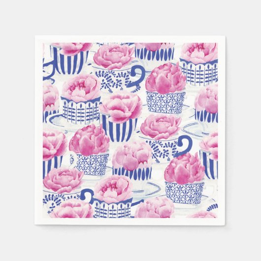 かわいらし茶 スタンダードカクテルナプキン (正面)