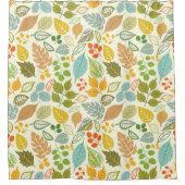 かわいらし葉シャワー シャワーカーテン (正面)