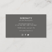 かわいらし蘭フェミニン名名刺 名刺 (裏面)