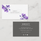 かわいらし蘭フェミニン名名刺 名刺 (正面/裏面)