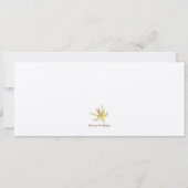 かわいらし蘭結婚の発表証 招待状 (裏面)