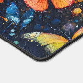 かわいらし蝶エテ絵を描リアパーソナライズされたス デスクマット (コーナー)