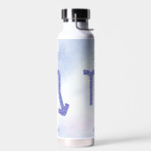かわいらし蠍座星占いサインパーソナライズされた紫 ウォーターボトル (左面)