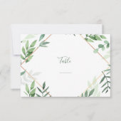 かわいらし表葉独身の番号カード 招待状 (正面)