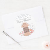 かわいらし裁縫刺刺針糸シーストレス ラウンドシール (封筒)