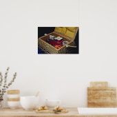 かわいらし裁縫籠 ポスター (キッチン)