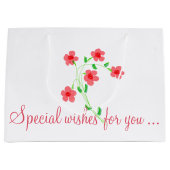 かわいらし誕生日抱き枕 ラージペーパーバッグ (正面)