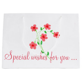 かわいらし誕生日抱き枕 ラージペーパーバッグ