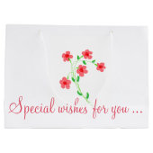 かわいらし誕生日抱き枕 ラージペーパーバッグ (裏面)