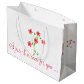 かわいらし誕生日抱き枕 ラージペーパーバッグ (裏面アングル)