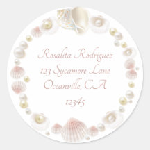 かわいらし貝類と真珠の差出人住所