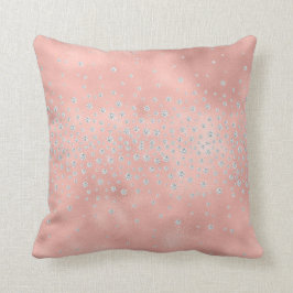 かわいらし赤面バラきらきら光る宝石 クッション