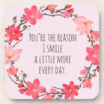 かわいらし赤面ピンクフローラかわいいタイポグラフィ