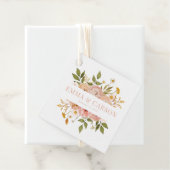 かわいらし赤面ピンクフローラ庭園の結婚式披露宴 フェイバータグ (インサイチュ)