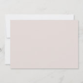 かわいらし赤面ピンクモダン結婚ク酸 招待状 (裏面)