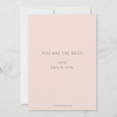 かわいらし赤面散水缶花mother's Day カード (裏面)