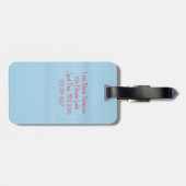かわいらし足がTの水クール荷物に浸る ラゲッジタグ (裏面横)