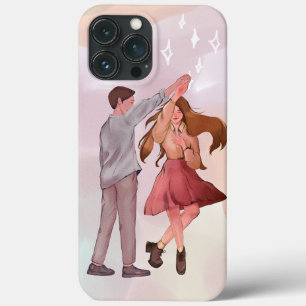 かわいらし踊りカップルのロマンス電話ケース iPhone 13 PRO MAXケース