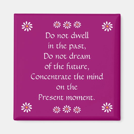 「かわいらし過去に住むな」磁石 マグネット (正面)