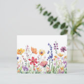 かわいらし野の花カラフルフローラ美 ポストカード (スタンド正面)