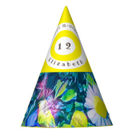 かわいらし野カラフル花パーティー帽子 パーティーハット