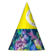 かわいらし野カラフル花パーティー帽子 パーティーハット (左)