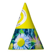 かわいらし野カラフル花パーティー帽子 パーティーハット (右)