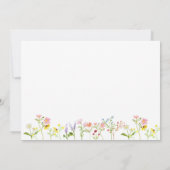 かわいらし野パーソナライズされた花ノートカード ノートカード (裏面)