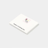 かわいらし野花と太陽イラストレーション誕生日 ポストイット (アングル)