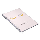 かわいらし金ゴールドグラムアイドラッシュ ノートブック (右側)