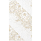 かわいらし金ゴールドドットフローラ テーブルクロス (正面)