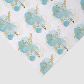 かわいらし金ゴールドバレリーナ水彩抽象芸術 薄葉紙 (詳細)