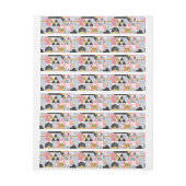 かわいらし金ゴールドフェイクグリッター大理石幾何学デザイン ラップアラウンドラベル (シート)