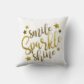 かわいらし金ゴールドフェイク用のキラキラ枕 クッション (裏面)