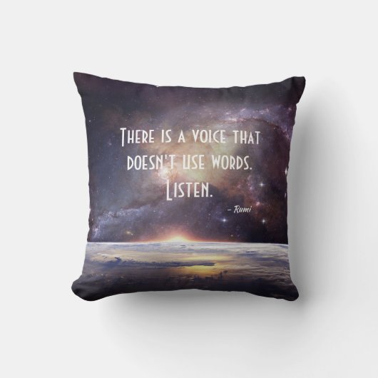 かわいらし銀河系瑠美感動的引用文 クッション (正面)