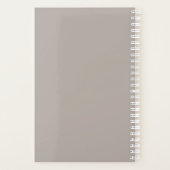 かわいらし銅エレガントバラ金ゴールドパイナップル&グレー プランナー手帳 (裏面)