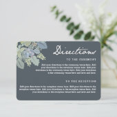 かわいらし開花ヴィンテージガーデン結婚ズの方向 エンクロージャーカード (スタンド正面)