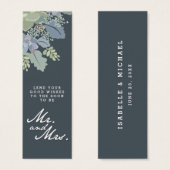 かわいらし開花ヴィンテージ庭園の結婚式招待状ラベル (正面&裏面)