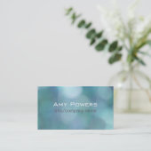 かわいらし青カスタム名刺テンプレート 名刺 (スタンド正面)