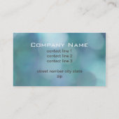 かわいらし青カスタム名刺テンプレート 名刺 (裏面)