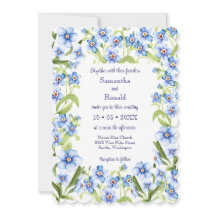 かわいらし青忘れい私は水の色結婚の