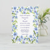 かわいらし青忘れい私は水の色結婚の 招待状 (スタンド正面)