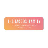 かわいらし頭が切れるモダングラデーションク黄色 ラベル (正面)