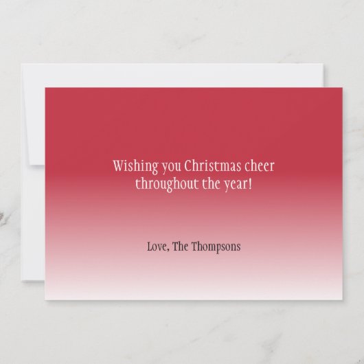 かわいらし顔フォトクリスマスカード シーズンカード (裏面)