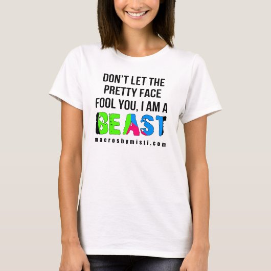 かわいらし顔/ビーストマクロby Misti Ringer Tee Tシャツ (正面)