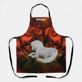 かわいらし馬パーソナライズされた エプロン (正面)