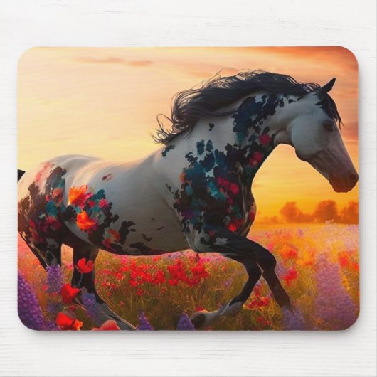 かわいらし馬 マウスパッド (正面)