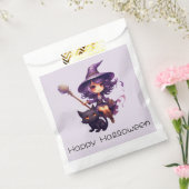 かわいらし魔女と黒猫ハッピーハローウィン フェイバーバッグ (封をした状態)